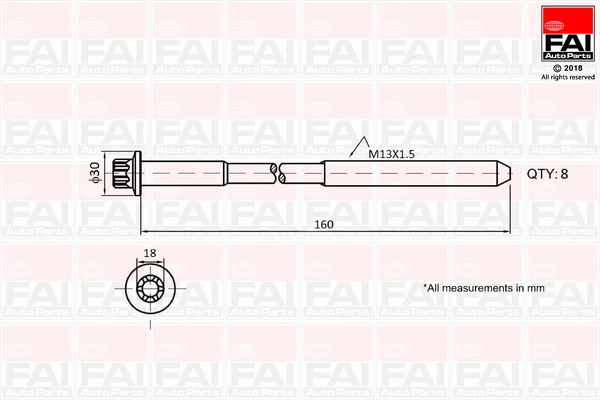 Cylinder Head Bolt Set